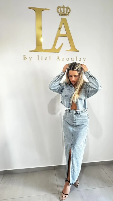 ג';קט מסט DENIM ג';ינס בהיר