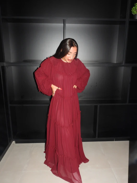 שמלת אלה- בורדו