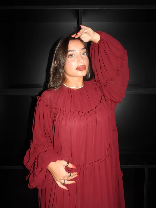 שמלת אלה- בורדו