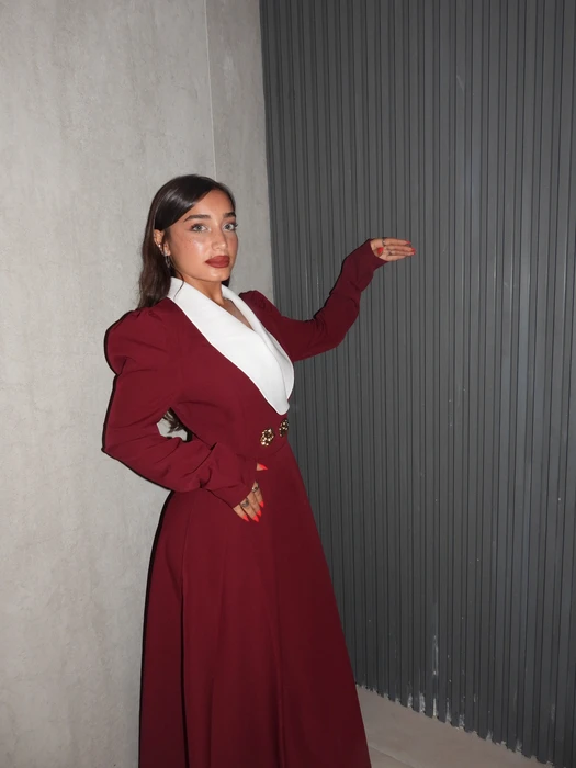 שמלת קתרין- בורדו