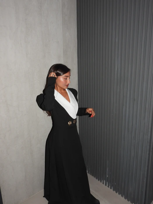 שמלת קתרין- שחורה